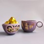 Керамічна чашка в японському стилі "Дарума" Фіолетова